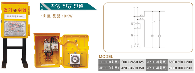 자동 전등 판넬 1pump 상세사진